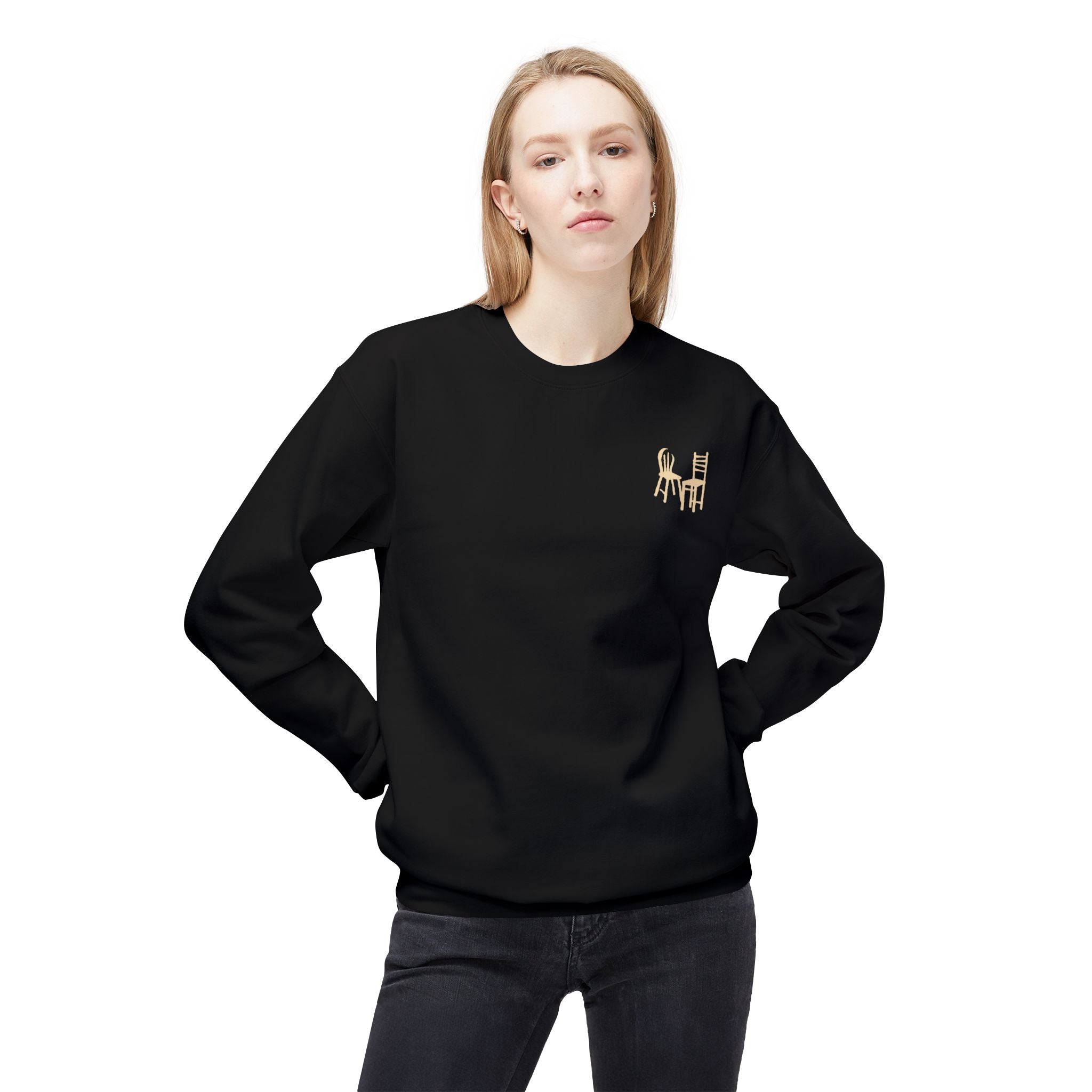Unisex Fleece Crewneck Sweatshirt - Chairs