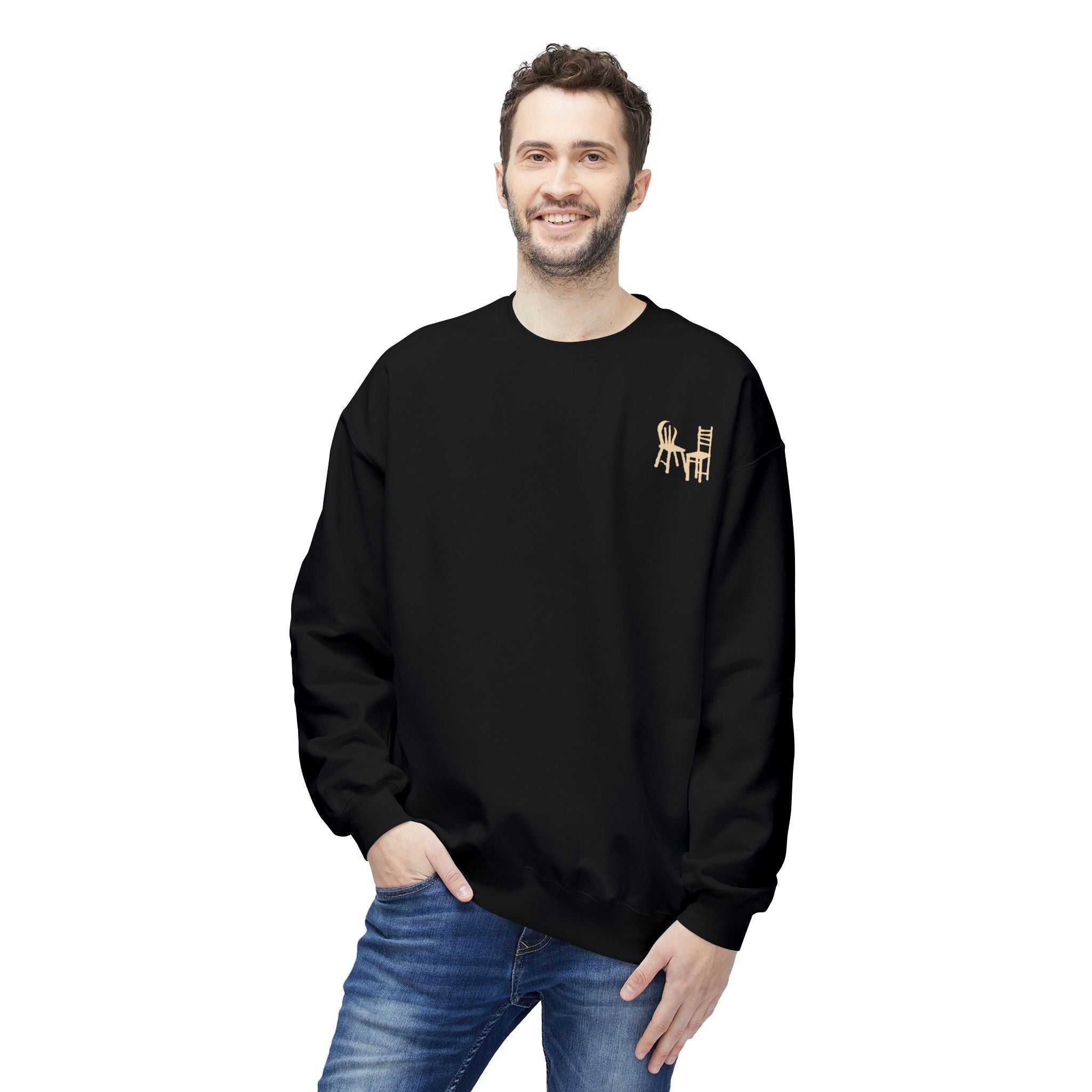 Unisex Fleece Crewneck Sweatshirt - Chairs